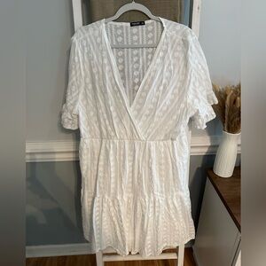White lace dress
